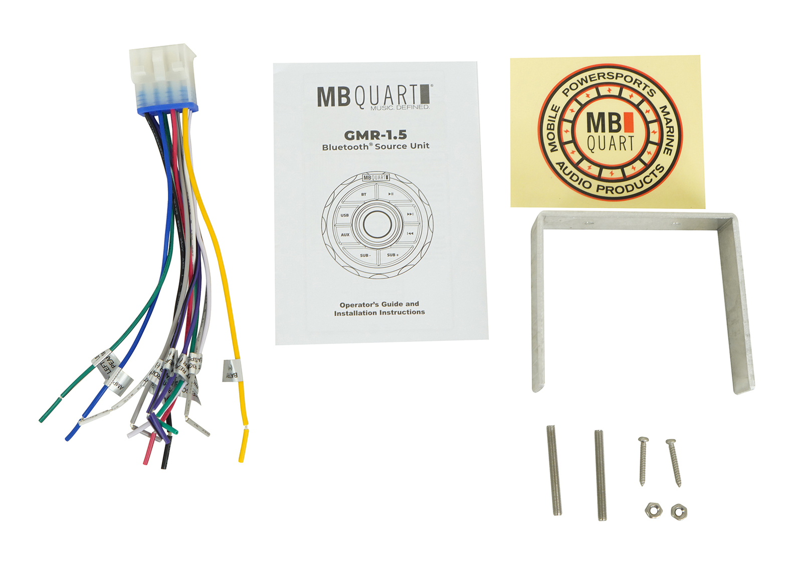 Морской измерительный приемник MB Quart GMR-15 Вт с Bluetooth USB Aux для квадроциклов UTVRZR