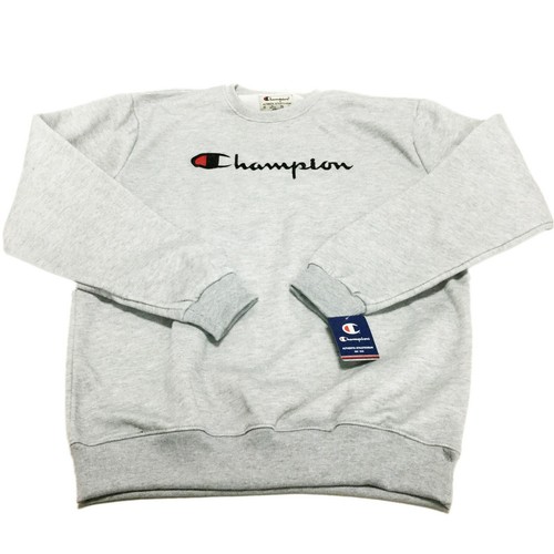 Champion Men's Fleece Sweatshirt Pullover Active Crew Neck Logo Long Sleeve - Picture 8 of 19