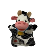Melissa and Doug Cow Farm Animal Barn Hand Puppet Plush Toy