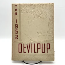 Vintage 1952 Devilpup Camp Lejeune High School Yearbook Camp Lejeune, NC