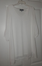 NWOT Womens White Lulus Cold Shoulder Long Sleeve Dress