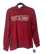 Colosseum Men's Florida State Seminoles Pull Over Hoodie Jacket, Maroon