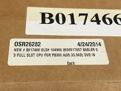 Basler B017466 S 3 Full Slot CPU for PB300 A(05.33.06D) DVD IN