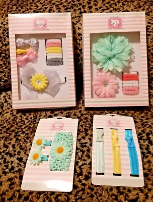 Enchante Baby Infant Hair Accessories Set of 26 pc Gift Box (Newborn)