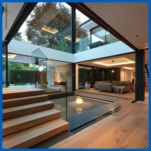 Bodenprofil Eco Ganzglasgeländer Glasgeländer Geländer Glas Alu 1,0kN Aufgesetzt - Bild 9 von 54