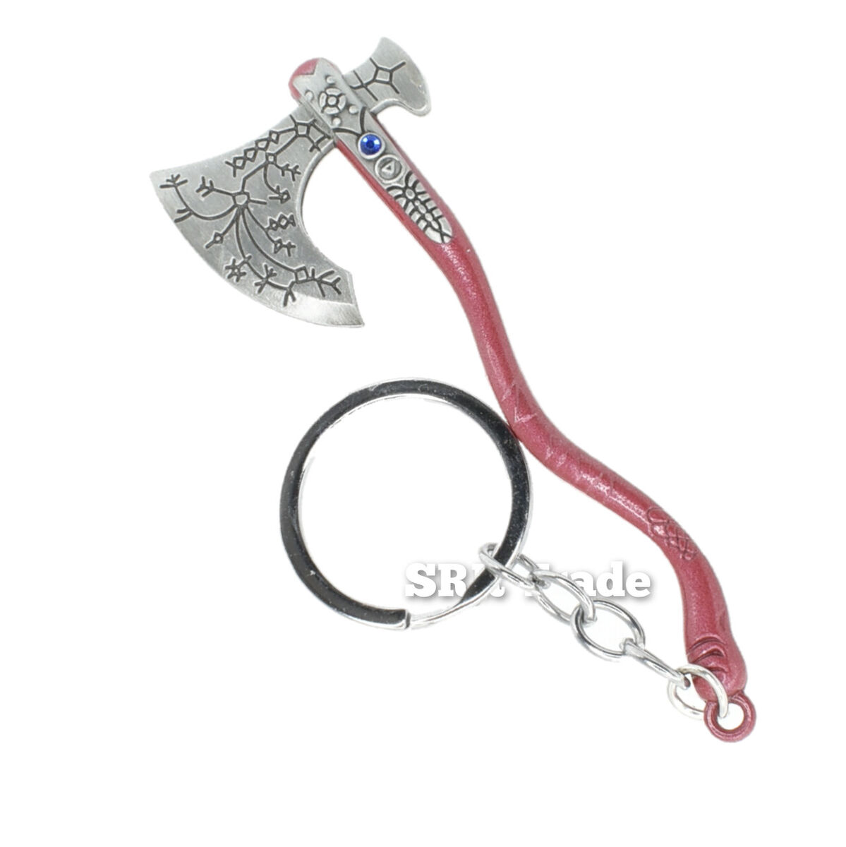 Game God of War 5 Ragnarok Keychains Thor's Hammer Mjolnir Kratos Blades of  Exile Leviathan Axe Weapon Pendant Keyring Jewelry