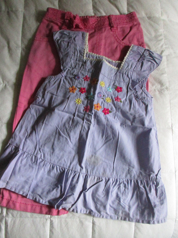 GUC 3T Gymboree Pink/Purple Floral Capri Pants & Sleeveless Shirt