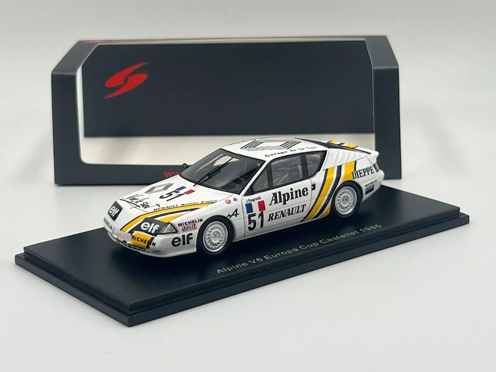 Alpine V6 Europa Cup Castellet 1985 1/43ème : Voiture Miniature de Course Historique