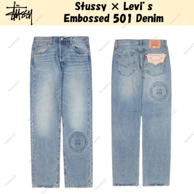 Stussy × Levi's Embossed 501 Denim New