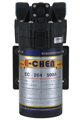 Umkehrosmoseanlagen RO Pumpe E-Chen EC-204-500A High Flow Boosterpumpe 24 Volt