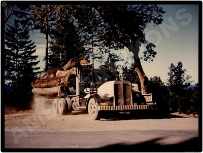 Kenworth Trucks New Metal Sign: 1956 Logging Truck Coming off the Trail
