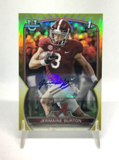 2022 Bowman University Chrome University Jermaine Burton Yellow Auto /75 1st