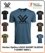 Vortex Optics Logo Short Sleeve T-Shirt Men L Large Camo/Navy/Black