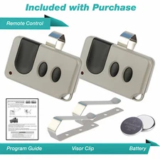 2 For Sears Craftsman 139.53753 Garage Door Opener Remote 315mhz 139.53985D