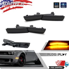 Amber LED Front Side Marker Lamps For 2018-2022 Dodge Challenger SRT Widebody RT