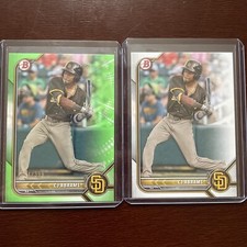 2022 Bowman CJ ABRAMS #BP-9 Prospect Neon Green /399 San Diego Padres + Base