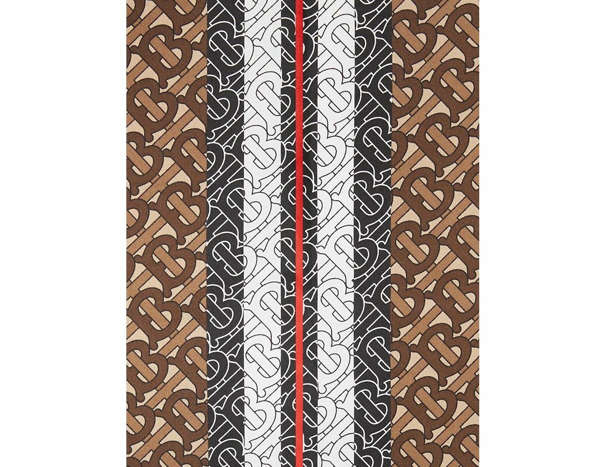 NEW $420 BURBERRY Women TB Brown Monogram & Icon-Striped 35 NEW $420 BURBERRY Women TB Brown Monogram & Icon-Striped 35