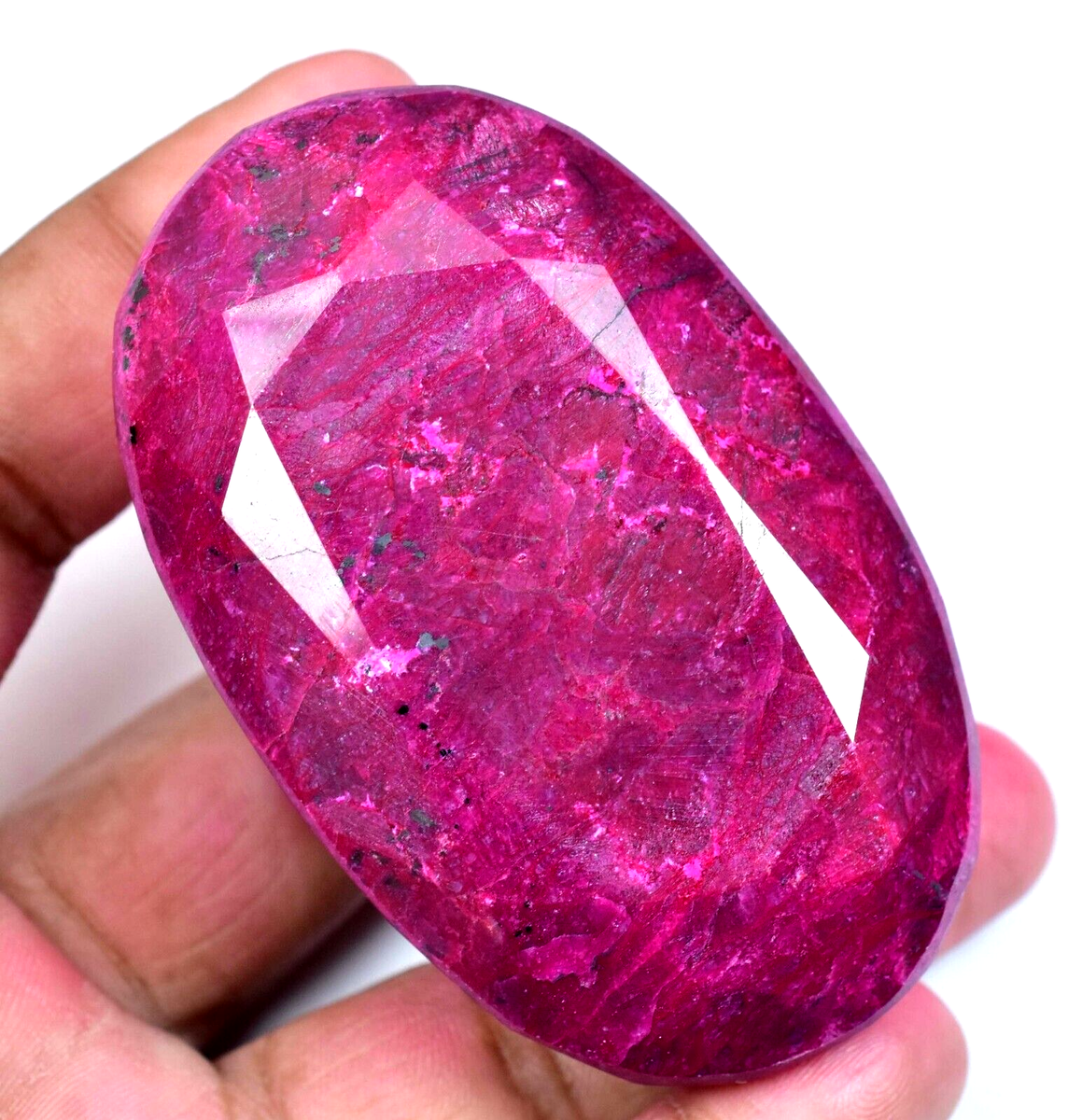 854.00 CT Natural Huge Red Ruby Certified Earth-Mined Oval Cut