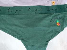 Victoria Secret PINK 5 Pack Panty Lot Women's L XL XXL NEW Bikini Hipster Cotton