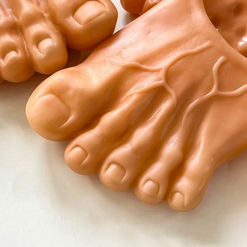 Pantofole divertenti simpatiche pantofole artiglio piede finto piedi bigfoot sandalo calzature bigfoot - Foto 2 di 48