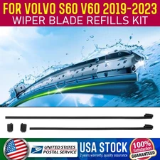 New For Volvo Front Windshield Wiper Refill Kit (2) S60 V60 V60CC 31693569