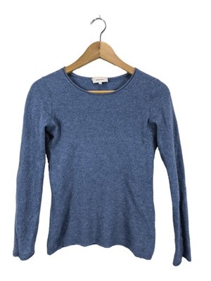 DARLING HARBOUR Feinstrickpullover Damen Pullover Gr. DE 36 blau Casual-Look