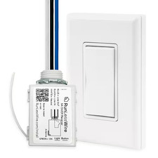 Battery-Free Wireless Light Switch Kit, Single Pole: 1 Remote Switch Controls 1