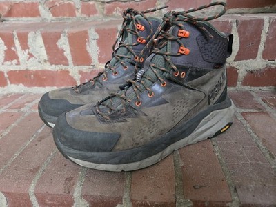 HOKA ONE Sky Kaha Vibram HIKING BOOTS Mens 11 Green. 