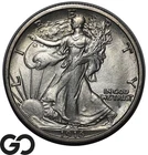 1916-D Walking Liberty Half Dollar, RARE This Nice, Gem BU++ Key Date, Stunner