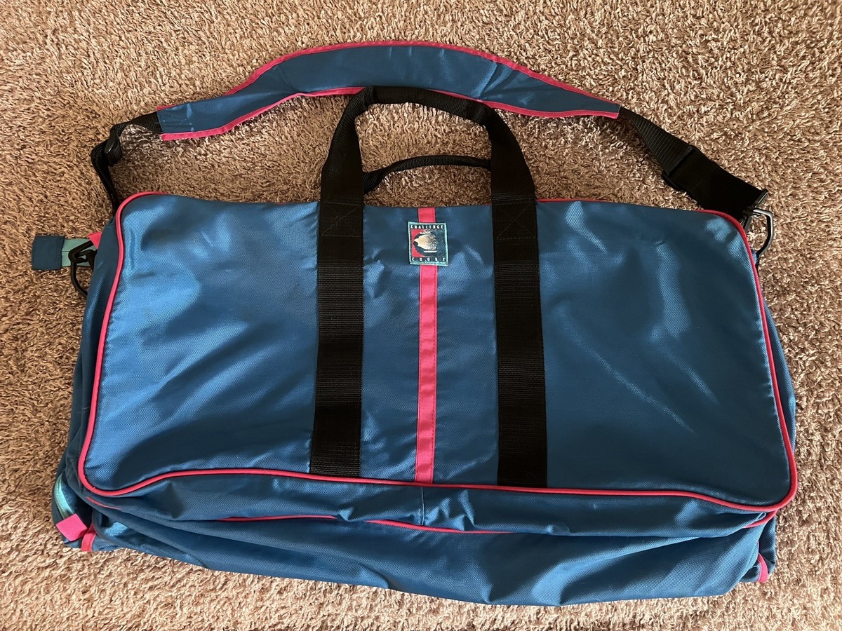 Nike Challenge Court Andre Agassi Duffel Tennis Bag Blue Pink Trim