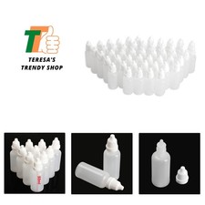Clear 5ml/10ml/8ml/15ml/20ml/30ml/50ml White Plastic Empty Squeezable Dropper...