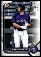 2022 Bowman Baseball #BP-43 Robby Martin Jr. Colorado Rockies 1st Bowman Paper