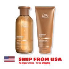 Wella Ultimate Smooth Shampoo 8.4 oz  Conditioner 6.7 oz New  Authentic
