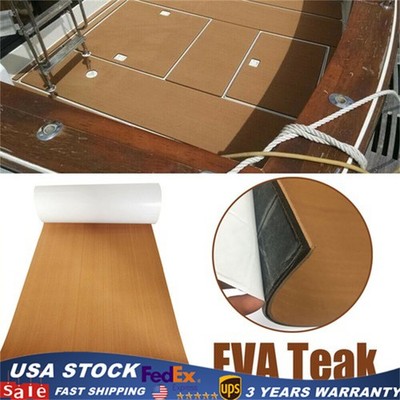 95'' Deluxe EVA Foam Boat Marine Flooring Mat Faux Teak Decking Yacht Sheet Pad！