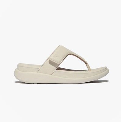 FitFlop F-Mode GO Post Damen Leder Slipper Fußgewölbestütze Sandalen