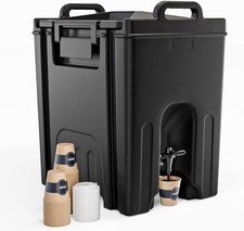 12-Gallon Insulated Beverage Dispenser Food-grade LLDPE Drink Dispenser + 50Cups