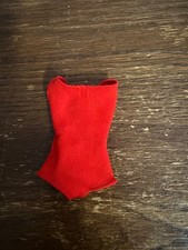 Vintage Barbie Red Swimsuit One Piece Doll Bathing Suit Untagged 1960s 1970s