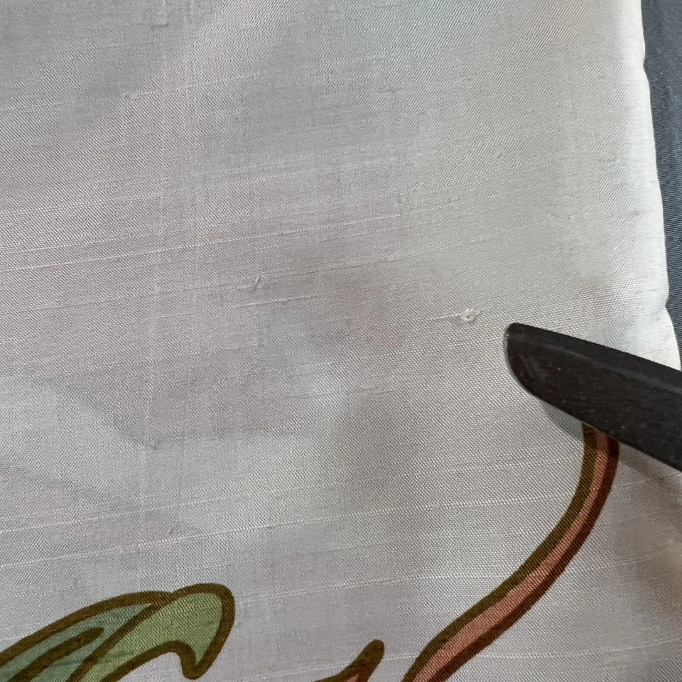 Juego de 2 Fundas de Almohada Jim Thompson 100% Seda Tailandesa Estampado Floral Orquídea 15"x15" Foto 4 de 4