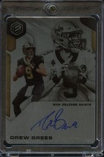 Drew Brees 2019 Elements Auto Autograph New Orleans Saints 12/15