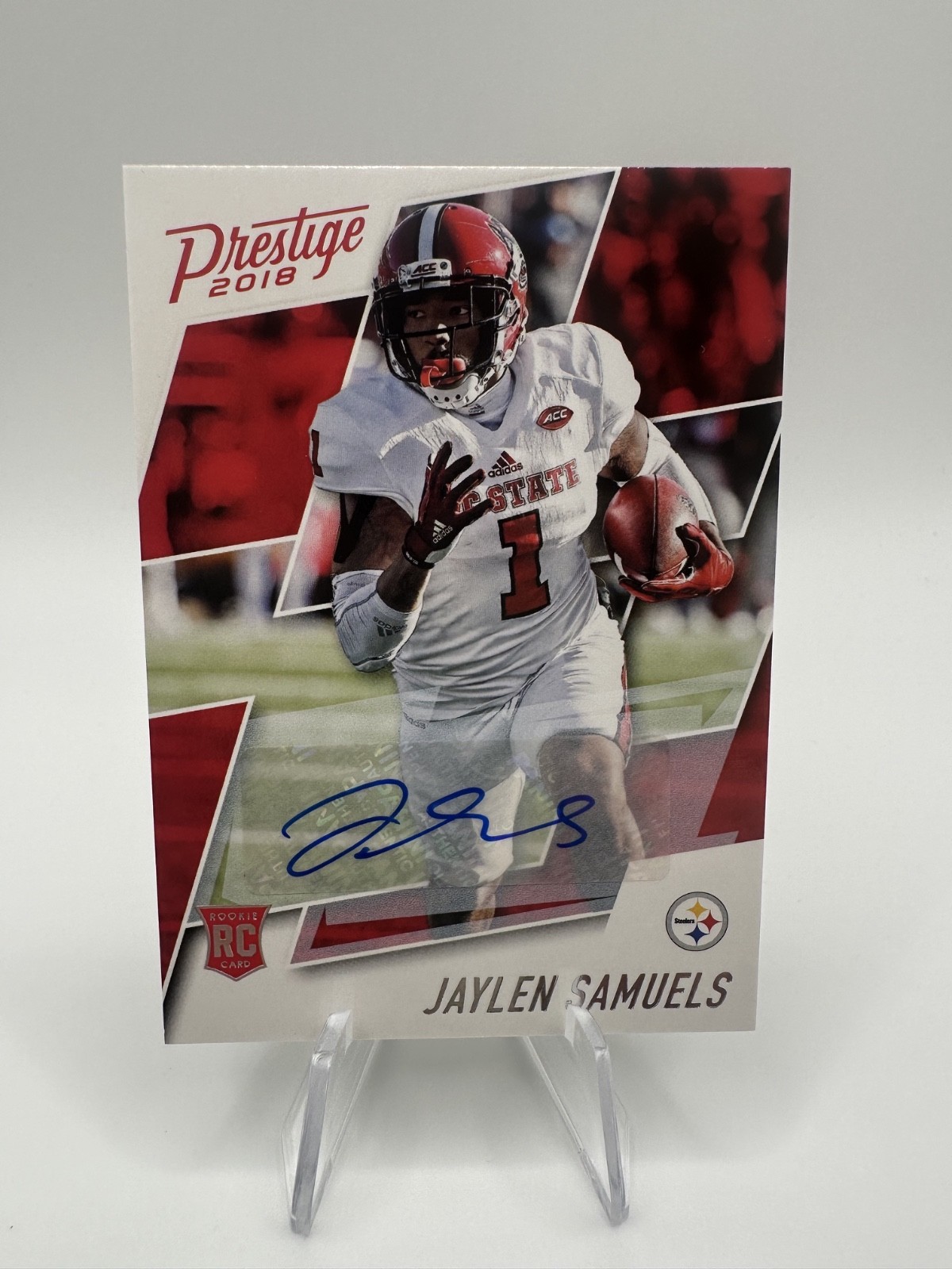 2018 Panini Prestige Rookie Signatures Jaylen Samuels RC Pittsburgh Steelers 233
