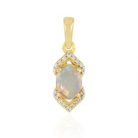 Cavill Opal AnhäNger 925 Silber Vergoldet Oval 0,68Ct Edler Schmuck