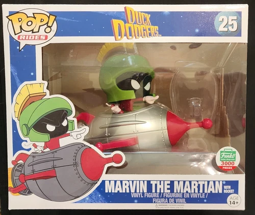Funko Pop! #25 Marvin the Martian w/ Rocket Funko Shop Exclusive.