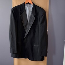 Christian Dior Monsieur Black Tuxedo Jacket 46R