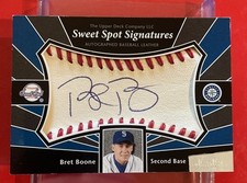 BRET BOONE - 2004 Upper Deck Sweet Spot Signatures - #SS-BB - Auto Card