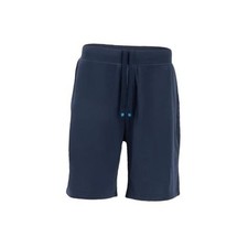 Men  s Sweat Shorts   Fleece Lounging Shorts for Men with Deep Small Navy Blue