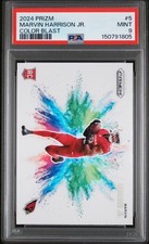 2024 PANINI PRIZM COLOR BLAST #5 MARVIN HARRISON JR. PSA 9