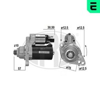 Anlasser Starter ERA 220467A FüR 2KA 2CA 2CB 2CH 2KH 2KJ Caddy VW 2KB 2CJ 1T1 3
