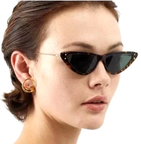 NUEVAS GAFAS DE SOL CHRISTIAN DIOR MISSDIOR B4U 22C0 HABANA LENTES DORADAS/VERDES 55-14 Foto 3 de 4