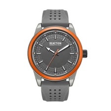 Kenneth Cole Reaction Men's Analog Watch With Gray Silicone Strap KRWGM7005304