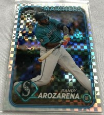 2024 Topps Chrome Update Series Baseball Randy Arozarena Mariners X-Fractor #194